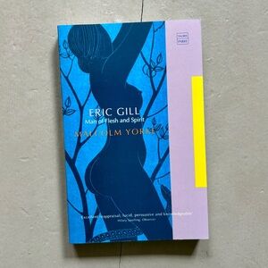 Eric Gill Man of Flesh and Spirit Typography Perpetua Art Woodcut